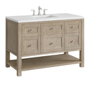 James Martin Breckenridge 48" Single Bathroom Vanity, Whitewashed Oak