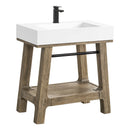 James Martin Auburn 31.5" Single Console Vanity, Weathered Timber