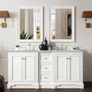 James Martin De Soto 72" Double Bathroom Vanity, Bright White