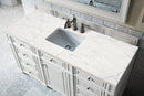 James Martin Bristol 60" Single Bathroom Vanity, Bright White