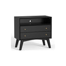 Flynn Large Nightstand, Black