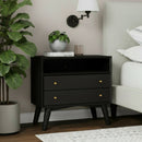 Flynn Large Nightstand, Black