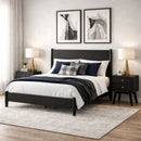 Flynn Panel Bed, Black