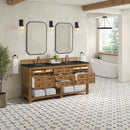 James Martin Malibu 72" Double Bathroom Vanity, Amber Birch