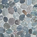 Fossil Blue Earth Tan Natural Pebble Mosaics 12x12