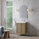 James Martin Chianti 24" Floating Single Bathroom Vanity, Walnut Whisper