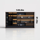 Altus · Office Library Wall Shelves w/ Integrated Lighting