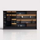Altus · Office Library Wall Shelves w/ Integrated Lighting