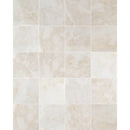french vanilla cream harmony marble tile 24x24 honed MTFVCH24x24P multiple tiles top view white grouted
