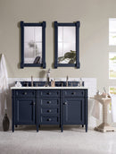 James Martin Brittany 60" Double Bathroom Vanity, Victory Blue