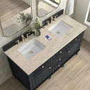 James Martin Lorelai 60" Double Bathroom Vanity, Black Onyx