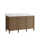 James Martin Brittany 60" Double Bathroom Vanity, Pecan