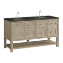 James Martin Breckenridge 60" Double Bathroom Vanity, Whitewashed Oak