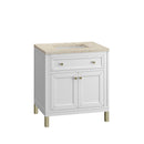 James Martin Chicago 30" Single Bathroom Vanity, Glossy White