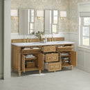 James Martin Lorelai 72" Double Bathroom Vanity, Light Natural Oak