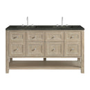 James Martin Breckenridge 60" Double Bathroom Vanity, Whitewashed Oak