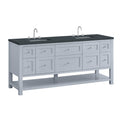 James Martin Breckenridge 72" Double Bathroom Vanity, Serenity Blue