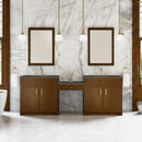 James Martin Bellshire 96" Double Bathroom Vanity, Honey Oak