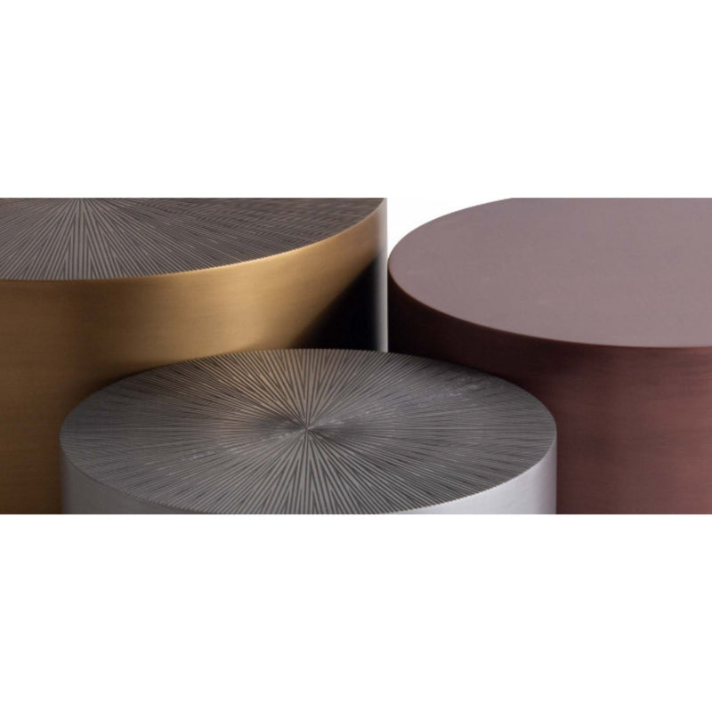 Gama Designer Round Wooden Coffee Table Set of 3 product shot