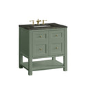 James Martin Breckenridge 30" Single Bathroom Vanity, Smokey Celadon