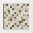 Geneve, Geneve Dark Polished 1x1 Marble Mosaics 12x12