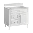 James Martin Lorelai 36" Single Bathroom Vanity, Bright White
