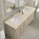 James Martin Lorelai 72" Double Bathroom Vanity, Whitewashed Oak
