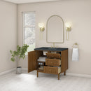 James Martin Laurent 36" Dual Mount Single Bathroom Vanity, Honey Oak