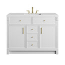 James Martin Bellshire 48" Single Bathroom Vanity, Bright White