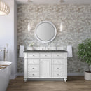 James Martin Bristol 48" Single Bathroom Vanity, Bright White
