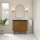 James Martin Laurent 36" Dual Mount Single Bathroom Vanity, Honey Oak