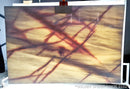 Golden Spider White Bookmatching Marble Slabs Polished - Full Truckload 1 slab backlit view