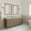James Martin Chicago 72" Double Bathroom Vanity, Walnut Whisper
