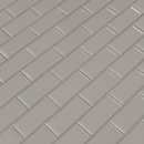 gray beveled glossy 11.89x11.97 porcelain SMOT-PT-RETGRA-2X4BG mosaic tile  msi collection product shot angle view