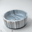 Gray Marmara Cylinder Sink 15.9"
