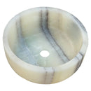 Natural Onyx Vessel Bathroom Sink Beige Greenstone Handmade