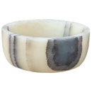 Green Translucent Onyx Natural Stone Above Vanity Bathroom Vessel Sink (D)16" (H)6" side view