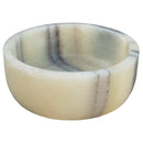 Green Translucent Onyx Natural Stone Above Vanity Bathroom Vessel Sink (D)16" (H)6" side view