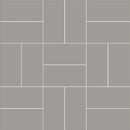 Gris Fonce Matte Crosshatch Ceramic Mosaics 12x12