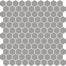 Gris Fonce Matte Hexagon Ceramic Mosaics 12x12