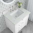 James Martin Brittany 30" Single Bathroom Vanity, Bright White