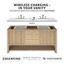 James Martin Lorelai 72" Double Bathroom Vanity, Light Natural Oak