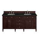 James Martin Brittany 72" Double Bathroom Vanity, Burnished Mahogany