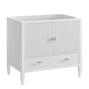 James Martin Myrrin 36" Single Bathroom Vanity, Bright White