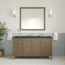 James Martin Chicago 60" Single Bathroom Vanity, Walnut Whisper