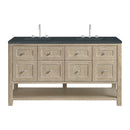 James Martin Breckenridge 60" Double Bathroom Vanity, Whitewashed Oak