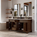 James Martin Brookfield 72" Double Bathroom Vanity, Honey Oak