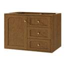James Martin Laurent 36" Dual Mount Single Bathroom Vanity, Honey Oak