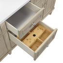 James Martin Lorelai 72" Double Bathroom Vanity, Whitewashed Oak