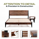 [Buy 1 Get 1] Emery Solid Wood Bed Frame & Nightstand